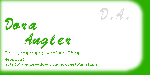 dora angler business card