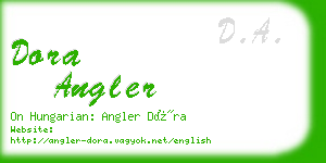 dora angler business card